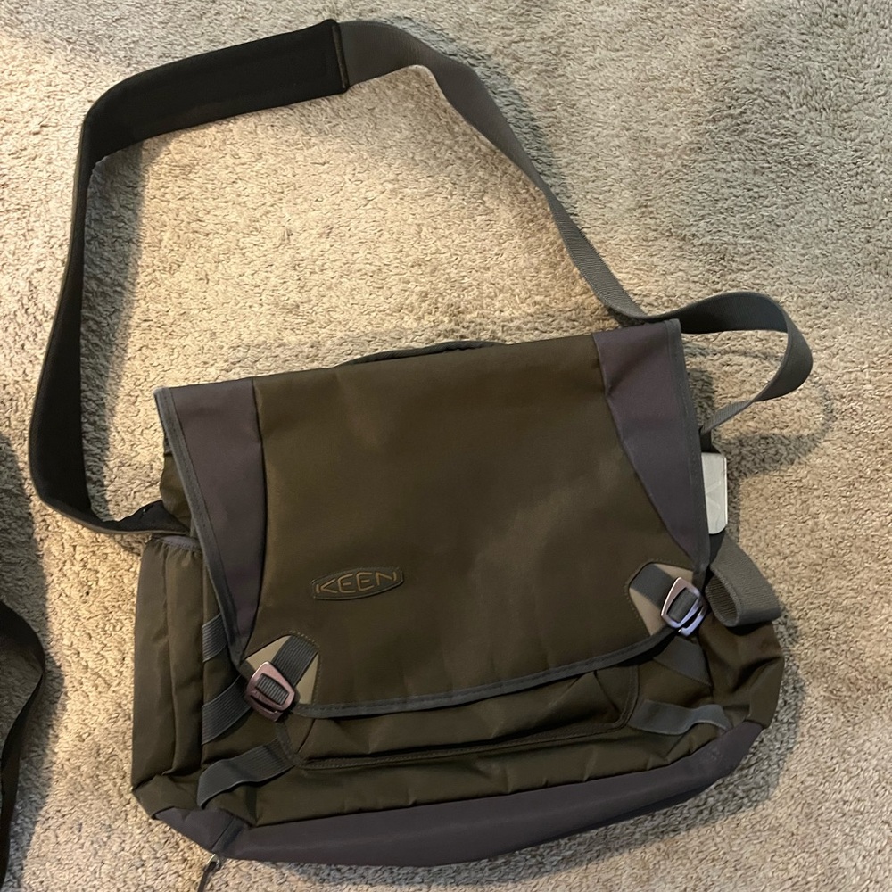 Keen laptop bag used green/brown